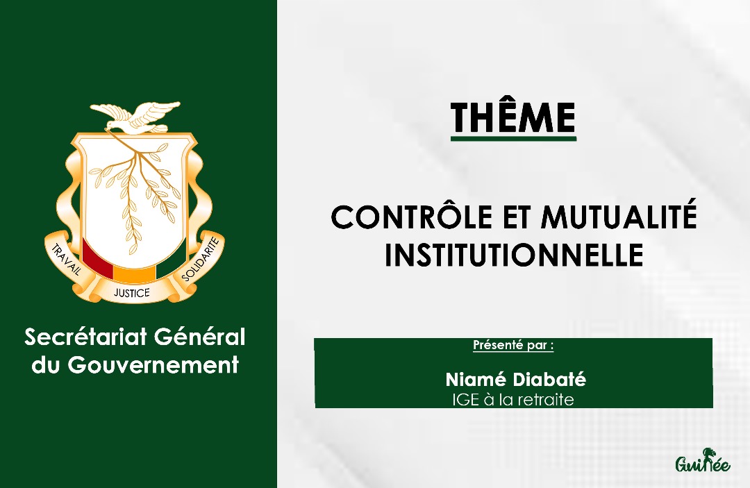 Gouvernance d’Etat : Contrôle Mutualité institutionnelle et Réédition des Comptes.
